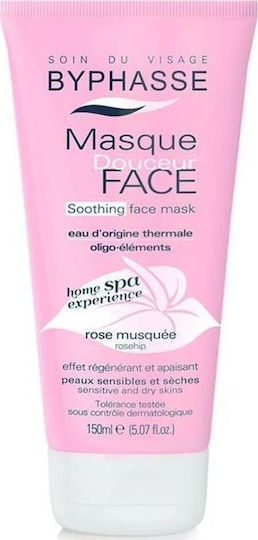 Byphasse Soothing Dry & Sensitive Skin Μάσκα Ομορφιάς Προσώπου για Ενυδάτωση 150ml