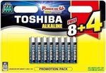 Toshiba Αλκαλικές Μπαταρίες AAA 1.5V 12τμχ