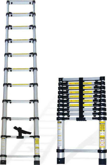Palbest Scara telescopică Aluminiu 12 Scări cu înălțime maximă de 4.7m Telesmart CM112AL