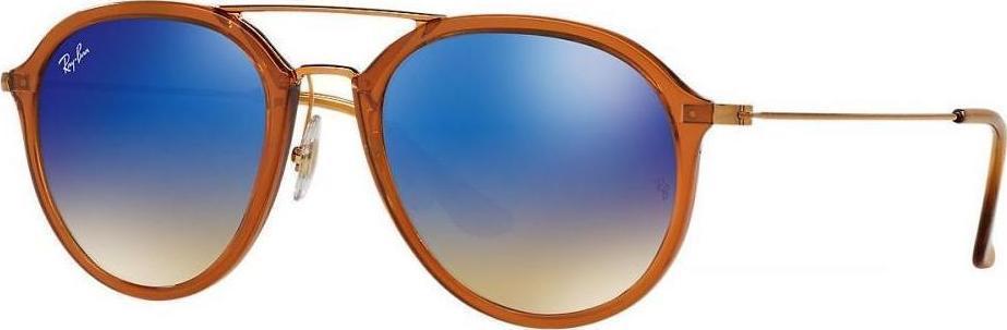 Ray Ban Ανδρικά Γυαλιά Ηλίου με Καφέ Σκελετό και Μπλε Ντεγκραντέ