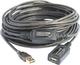 Alfa Network USB 2.0 Cable USB-A male - USB-A female 15m (AUSBC-15M)