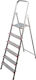 Viovas Leiter Aluminium und Eisen mit 6+1 Stufen 151cm