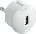 Legrand Φορτιστής Χωρίς Καλώδιο με Θύρα USB-A Λευκός (LE08148AA)