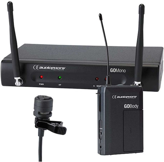 Audiophony Pack GOLava Seturi Wireless Condensator (Diafragmă Mică) Microfon Pandantiv, Clip On, Curea pentru Vocale