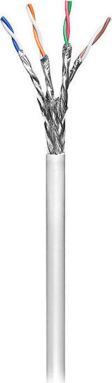 Goobay S/FTP Кат.6 (Gigabit) Мрежов Кабел Ethernet Без Конектори 305м Сив