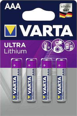 Varta Ultra Lithium Battery AAA 1.5V 4pcs