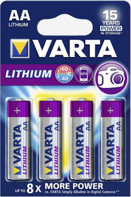 Varta Ultra Lithium Battery AA 1.5V 4pcs