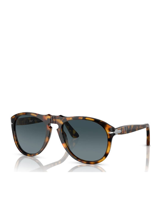 Persol PO649S 1052/S3 Unisex Sunglasses with Brown Tartaruga Plastic Frame and Blue Gradient Polarized Lens PO0649 1052S3