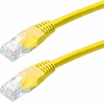 U/UTP Cat.5e Καλώδιο Δικτύου Ethernet 2m Κίτρινο
