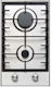 Finlux Domino Gas Cooktop Autonomous 29x51εκ. Silver
