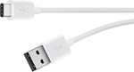 Belkin Regular USB 2.0 Cable USB-C male - USB-A male Λευκό 1.8m (F2CU032BT06-WHT)