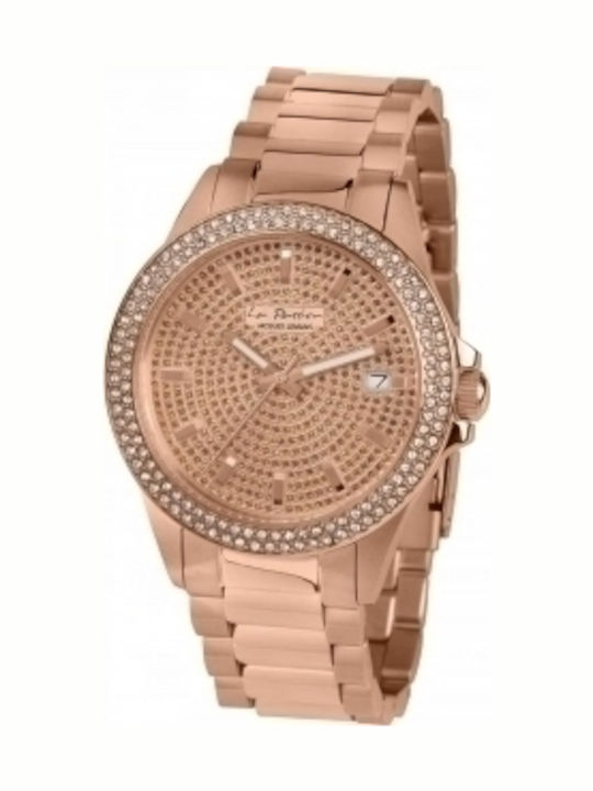 Jacques Lemans La Passion Γυναικείο Ρολόι 38mm Μπαταρίας με Ροζ Χρυσό Μεταλλικό Μπρασελέ