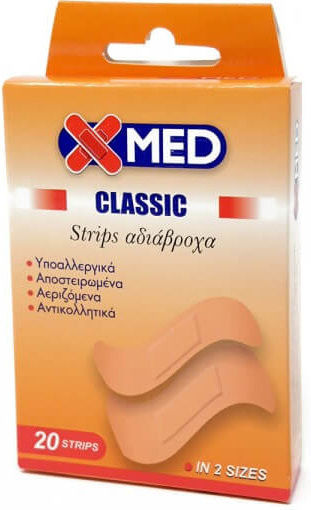 X-Med Strips Classic Αυτοκόλλητα Επιθέματα 20τμχ