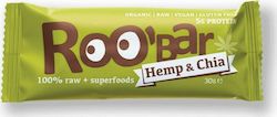 RooBar Hemp & Chia Μπάρα με 5gr Πρωτεΐνης 30gr