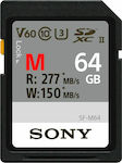 Sony SDXC 64GB Klasse 10 U3 V60 UHS-II