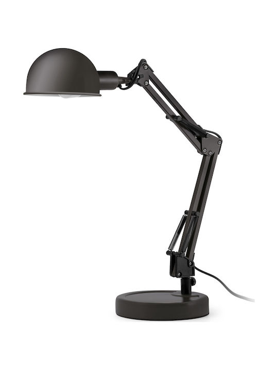 Faro Barcelona Baobab Office Lamp with Foldable Arm for Socket E14 in Black Color