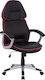 HomeMarkt HM1007.01 Gaming Chair Black/Red Stripes