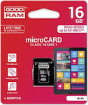 GoodRAM M1AA microSDHC 16GB Clasa 10 U1 UHS-I cu adaptor