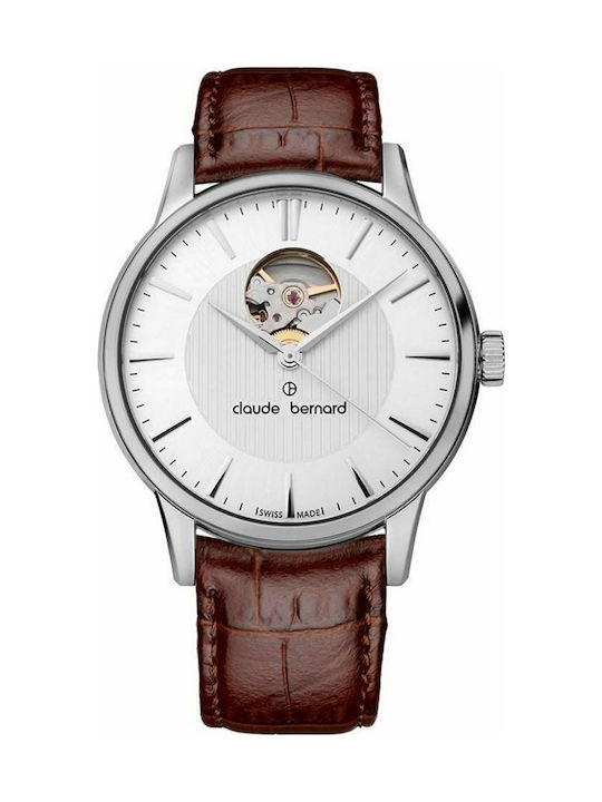 Claude Bernard Ceas Automat cu Maro Brățară din piele 850173AIN