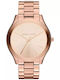 Michael Kors Runway Γυναικείο Ρολόι 33mm Μπαταρίας με Ροζ Χρυσό Μεταλλικό Μπρασελέ