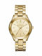 Michael Kors Runway Women's Watch with Gold Metal Bracelet