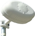 Mistral Panel Antenna Outdoor TV Antenna (without power supply) White Connection via Coaxial Cable