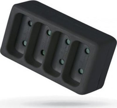 SAS 4-Outlet T-Shaped Wall Plug Black