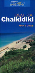 Chalkidiki, Laminated Map and Guide