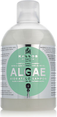 Kallos Algae Moisturizing Σαμπουάν Αναδόμησης/Θρέψης για Όλους τους Τύπους Μαλλιών 1000ml