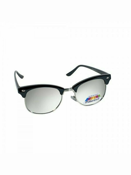 Eyelead EyeLead Polarized Men's Sunglasses with Black Plastic Frame and Gray Polarized Lens L 633