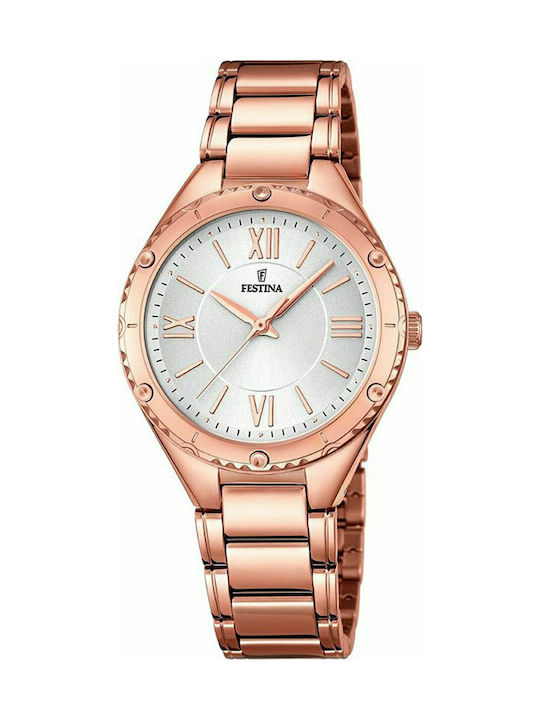 Festina Watch with Pink Gold Metal Bracelet F16922/1