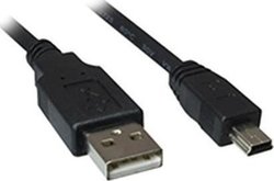 Sharkoon USB 2.0 USB-A male σε mini USB-B male 1m