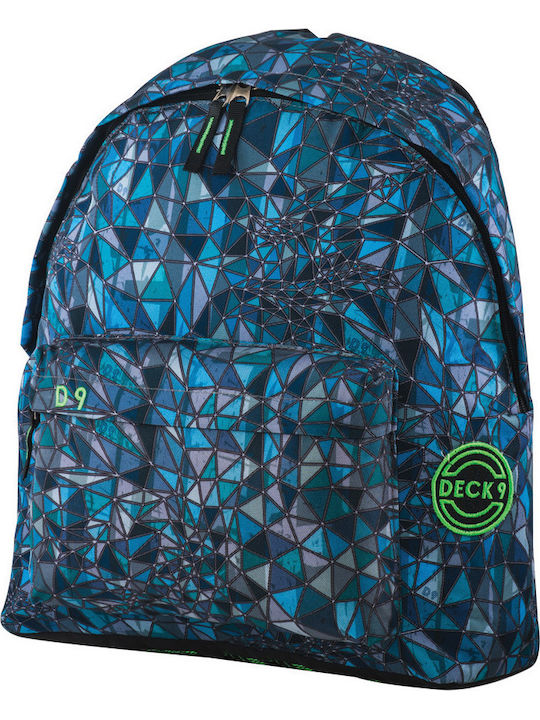 Deck 9 Art School Bag Backpack Junior High-High School in Blue color 20lt