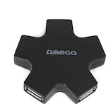 Omega OUH24S USB 2.0 5 Port Hub with USB-A Connection