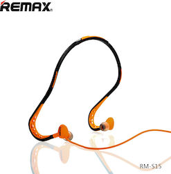 Remax RM-S15 In-ear Handsfree με Βύσμα 3.5mm Πορτοκαλί