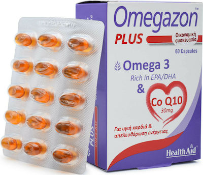 Health Aid Omegazon Plus Ιχθυέλαιο 60 κάψουλες