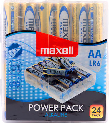 Maxell Baterii Alcaline AA 1.5V 24buc