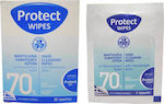 Protect Protect Wipes Dezinfectante Servetele Pentru mâini 10buc Natural