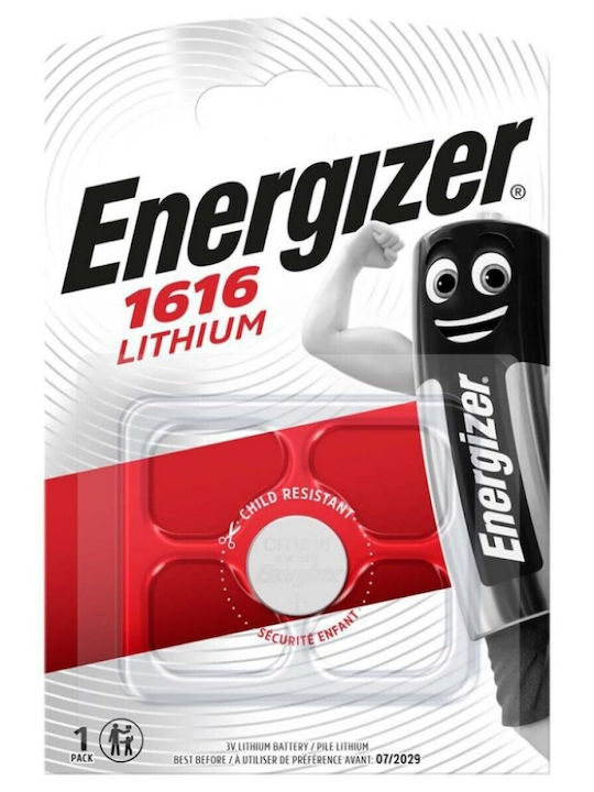 Energizer Μπαταρία Λιθίου Ρολογιών CR1616 3V 1τμχ
