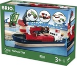 Brio Toys Cargo Harbour Set cu Trenuleț pentru 3++ Ani