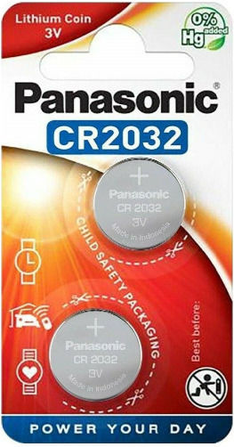 Panasonic Lithium Power Batterien für Uhren CR2032 3V 2Stück