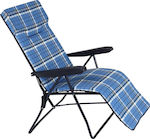 Escape Sunbed-Armchair Beach with Reclining 6 Slots Blue