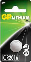 GP Batteries Lithium Cell Watch Battery CR2016 3V 1 Piece