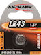 Ansmann Алкален Батерия За часовници LR43 1.5V 1бр