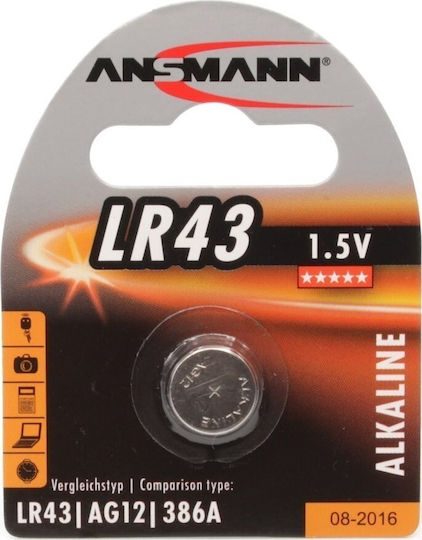 Ansmann Batterie Alkalisch für Uhren LR43 1.5V 1Stück