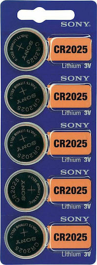 Sony Батерии Литий За часовници CR2025 3V 5бр