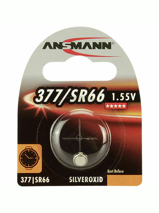 Ansmann 377 Μπαταρία Silver Oxide Ρολογιών SR66 1.55V 1τμχ