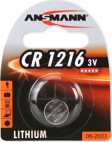 Ansmann Μπαταρία Λιθίου Ρολογιών CR1216 3V 1τμχ