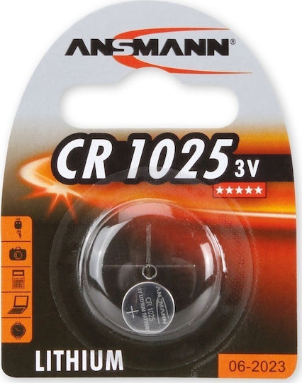 Ansmann Batterie Lithium für Uhren CR1025 3V 1Stück