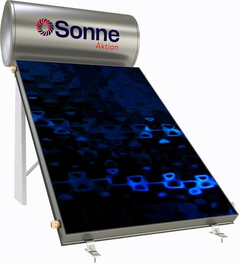 Sonne Atlas 200 Liter Glass Tank Solar Water Heater with Double Heating Sources and 2.3m² Solar Collector